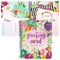 Floral Month by Month Greeting Card Organizer Book with 24 Pockets, Card and File Keeper Dividers for Birthdays, Weddings, Milestones, Graduation Parties, Holiday Reminders (8.5 x 10 In)
